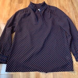 J crew polkadot blouse